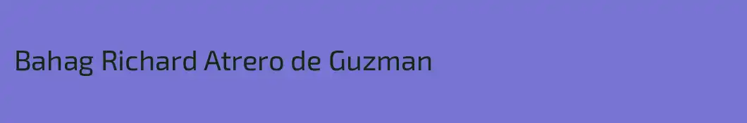 Bahag Richard Atrero de Guzman